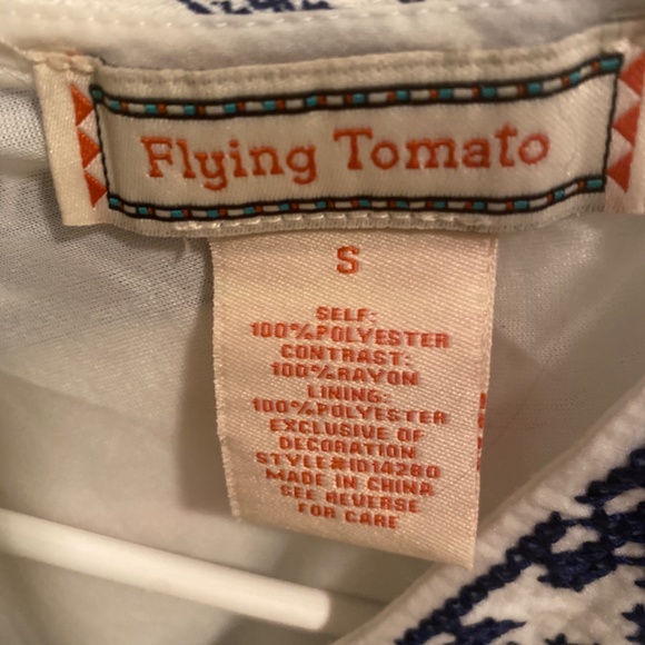 FLYING TOMATO RED, WHITE, AND BLUE DRESS WOMENS SIZE SMALL - Picture 2 of 2